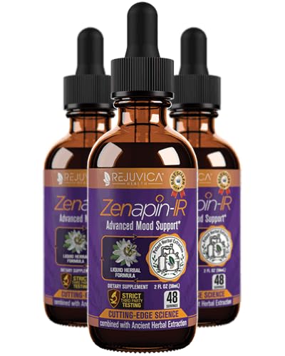 Rejuvica Health Zenapin IR - Advanced Mood Supplement - Kava Kava, Ashwagandha, Passionflower, Chamomile, B-Vitamins & More