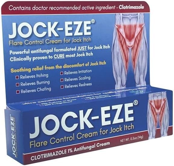 JOCKeze Flare Control Cream (0,5oz) Doar pentru Jock Itch