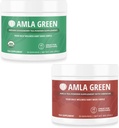 Amla Powder & Green Tea Superfood Supplement with Indian Gooseries & Hibiscus, Organic, Vegan, 30 Servings