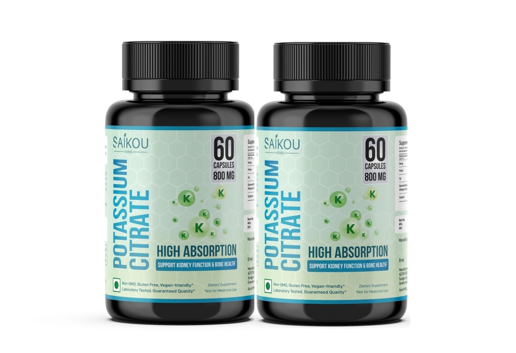 Citrat de potasiu 800 mg supliment de mare absorbţie Potasiu - 120 Servirea susţine echilibru electrolitic, rinichi şi sănătatea osoasă (2)