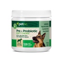 PetNC Ingrijire Naturala Ficat Aroma, Cheese Pre & Probiotic Soft Chews pentru câine 120 ct (Pachet de 1) (Pachet de 1 mai Vary)