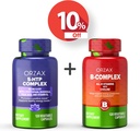 Complex OrzAX 5 HTP 100 Mg 120 Capsule şi Complex de vitamine B, Vitamine B cu capsule de colină şi izozitol 120, Bundle