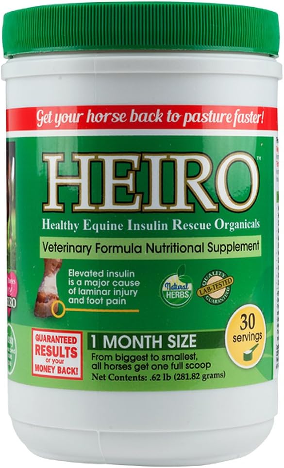 Heiro Healthy Equine Horse Insulin Resistent Rescue Organicals 30, 40, 60, 90 sau 180 Day Supply