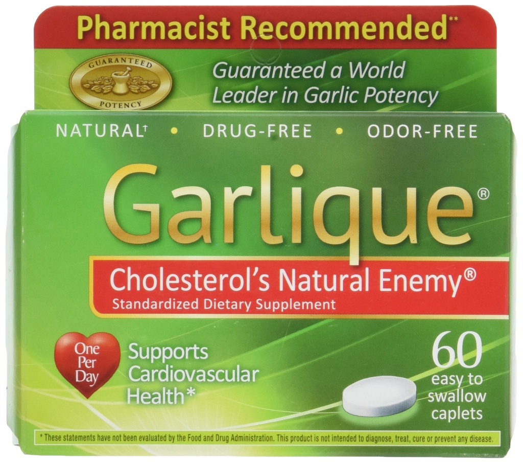 Garlique Supliment alimentar, 60 Caplete