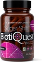 BiotiQuest Sugar Shift Probiotice pentru a sprijini împotriva patogenilor și proteja sistemul imunitar, 22 miliarde CFU, non-GMO, și gluten gratuit, 60 capsule
