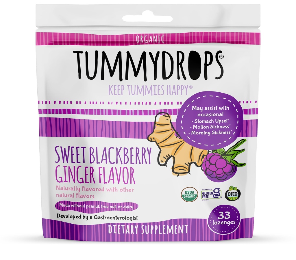 Tummeldrops USDA Organic Sweet Blackberry Ginger