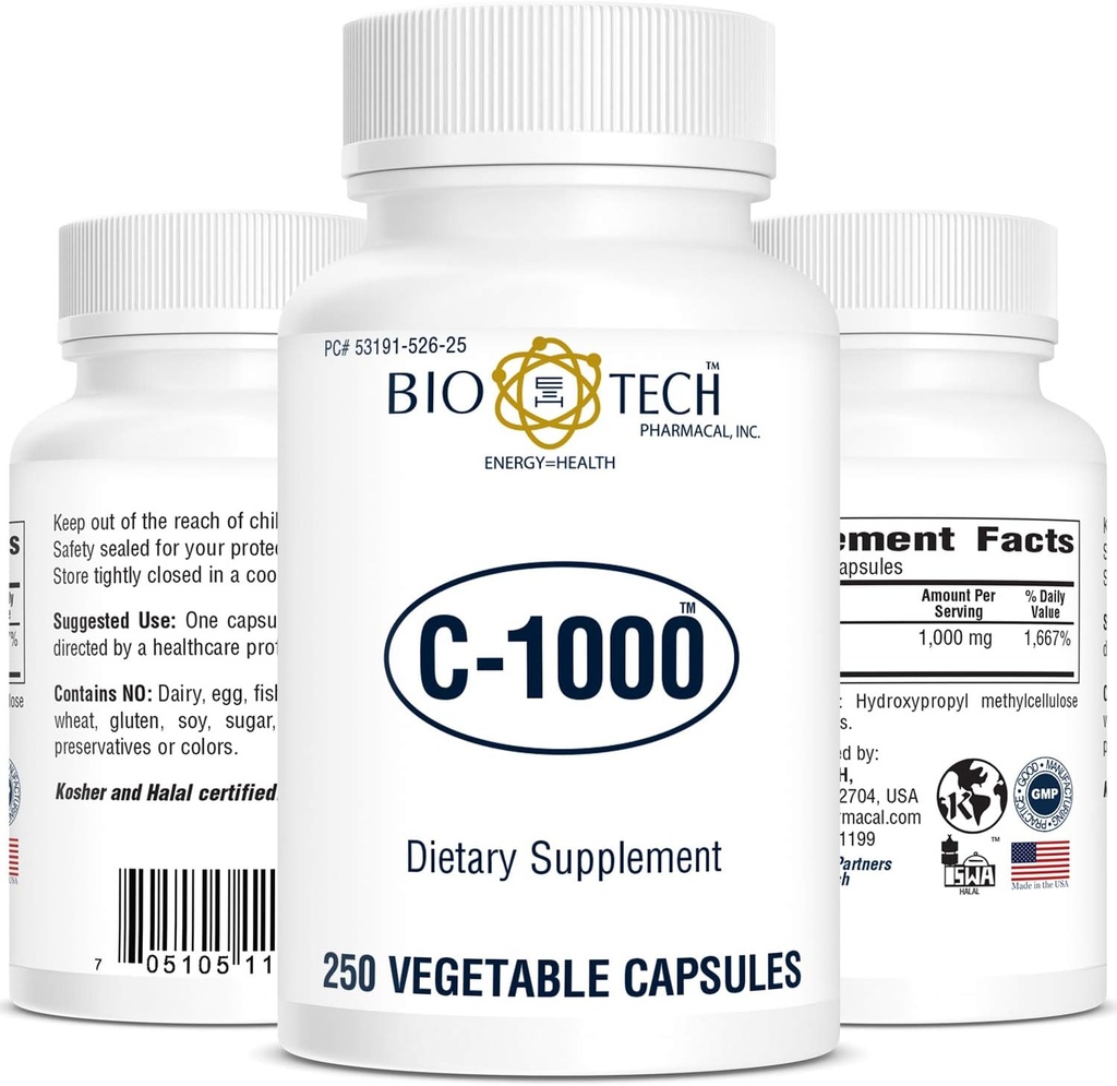 Bio-Tech - C-1000 250 Capsule vegetale