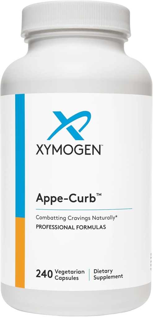 XYMOGEN Appe-Curb - Suport pentru a ajuta la combaterea trompelor - Crom, DL-Fenilalanină, L-Glutamină, Vitamina B6 + 5-HTP pentru metabolism sănătos, suport mood & apetit (240 capsule)