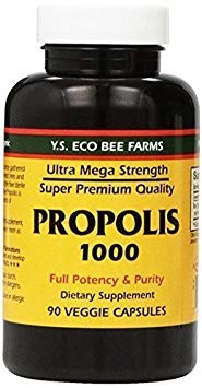 YS Eco Bee Farms Propolis 1000-90 capace (Pachet de 4)