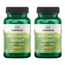 Swanson Lactobacillus Gasseri - Supliment probiotic de susţinere a sănătăţii digestive cu 3 miliarde CFU - Design-Release Satiety & Fat Metabolism Support - (60 Capsule Veggie) 2 Sticle