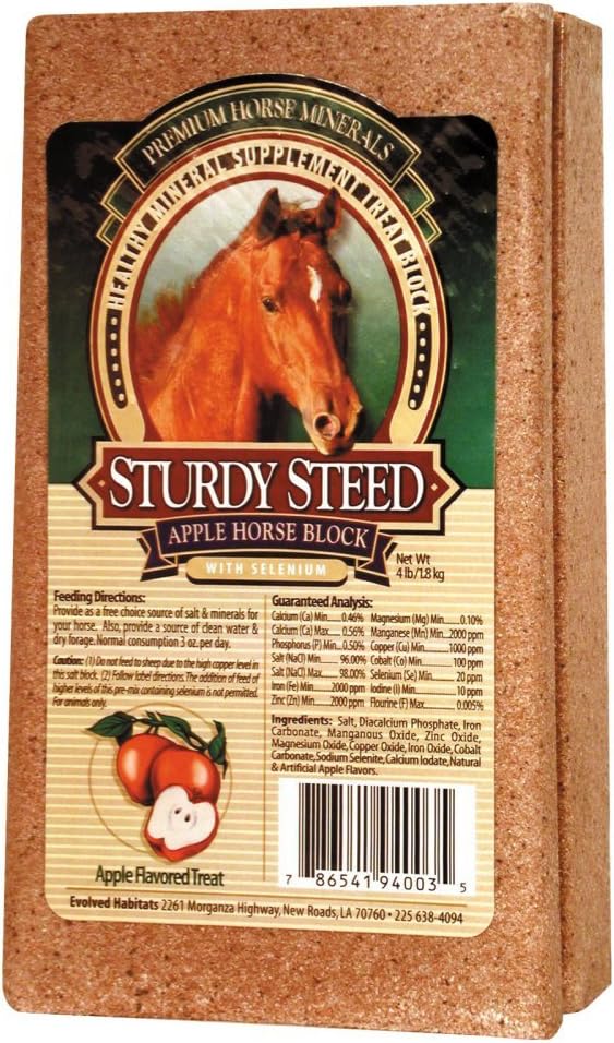 Sturdy Steed supliment mineral sănătos Apple tratament bloc pentru cai, 4 lire sterline