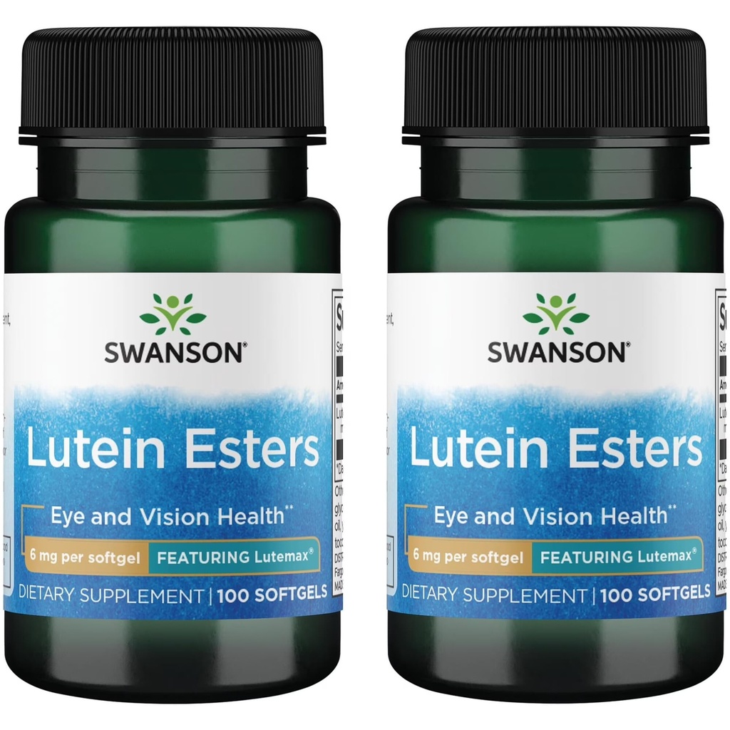 Swanson Lutein Esters - Lutemax 6 mg 100 Sgels (2 ambalaj)