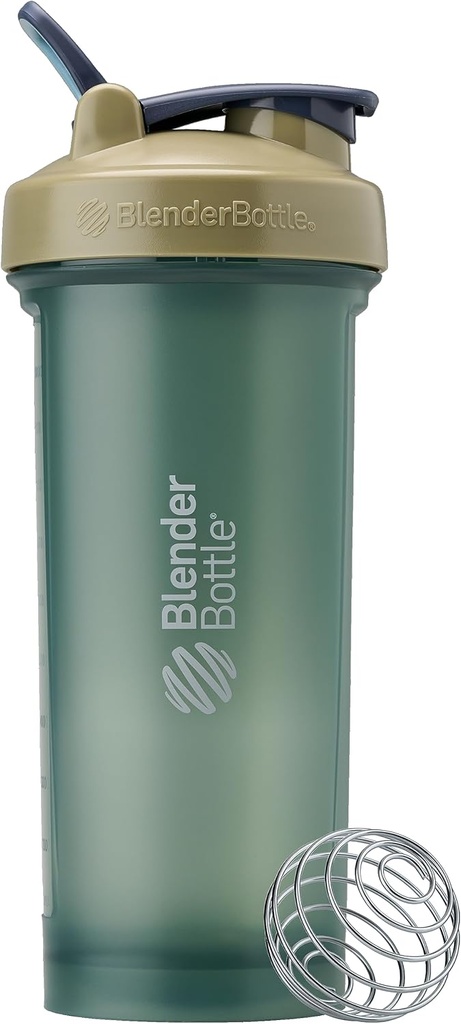 BlenderBottle Classic V2 Shaker Sticla Perfect pentru Shake-uri de proteine și antrenament pre, 4-Ounce, Tăn culoare completă