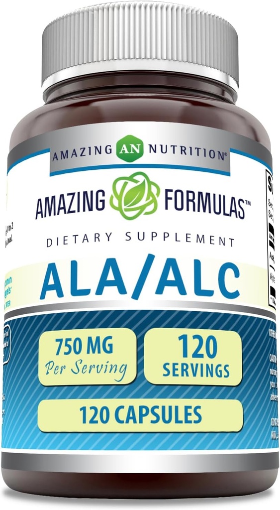 Formulare uimitoare ALA/ALC (Acid lipoic Alpha/Acetyl L-Carnitina) Suplimentul 