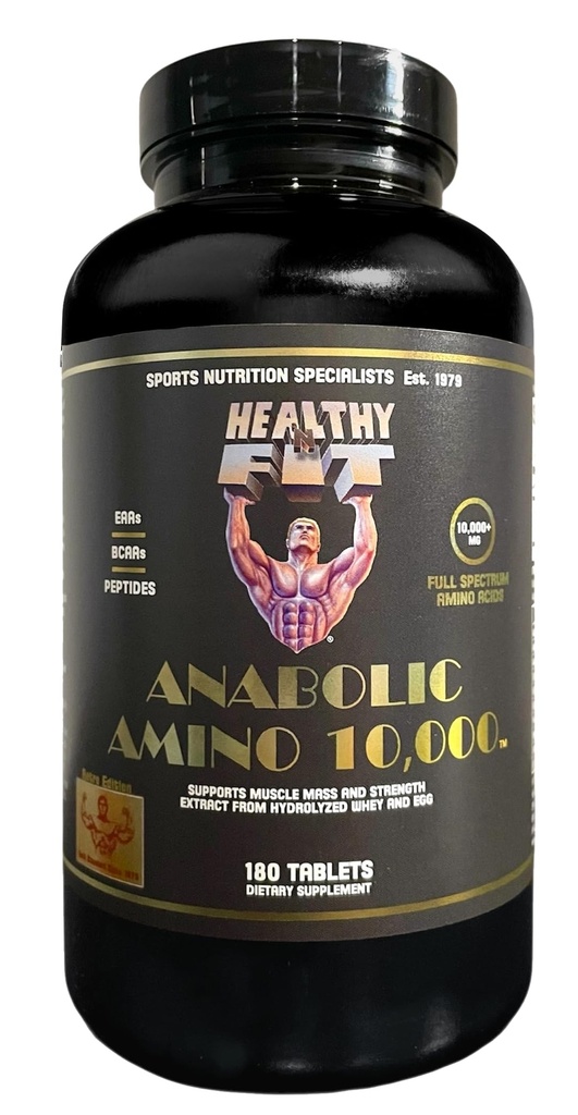Healthy 'N Fit Amino 10000 - Aminoacid 180 comprimate - Hydrolyzed Egg & Whey Sursa - Absorbție rapidă