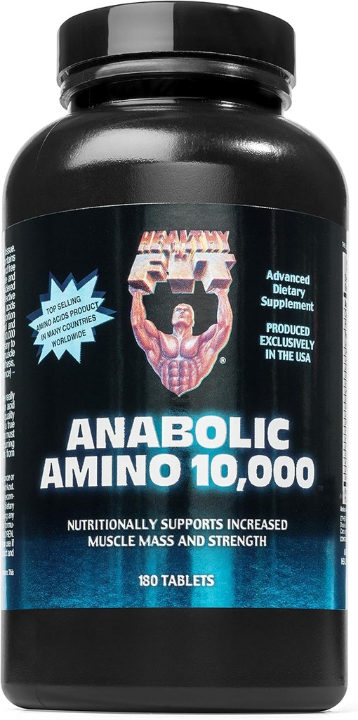 Healthy 'N Fit Amino 10,000 - Amino Acid 180 Tablets - Hydrolyzed Egg & Whey Source - Fast Absorbing