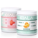Kiala Nutrition Super Greens, Greens Organic Powder, Spirulina & Chlorella Superfood Powder, Sugar & Gluten Free Vegan, Spectra Blend, Pepene verde & Tropical Slush 2 Pack
