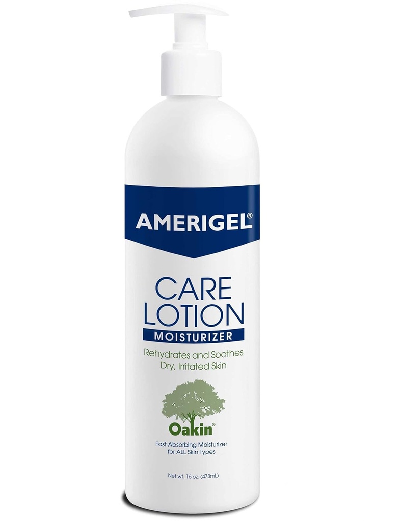 Lotiune de ingrijire AMERIGEL - Moisturizer hipoalergic - Ingrijirea pielii diabetice - Rehidratari si Soothes uscat, Iritat Skin - 16 oz.