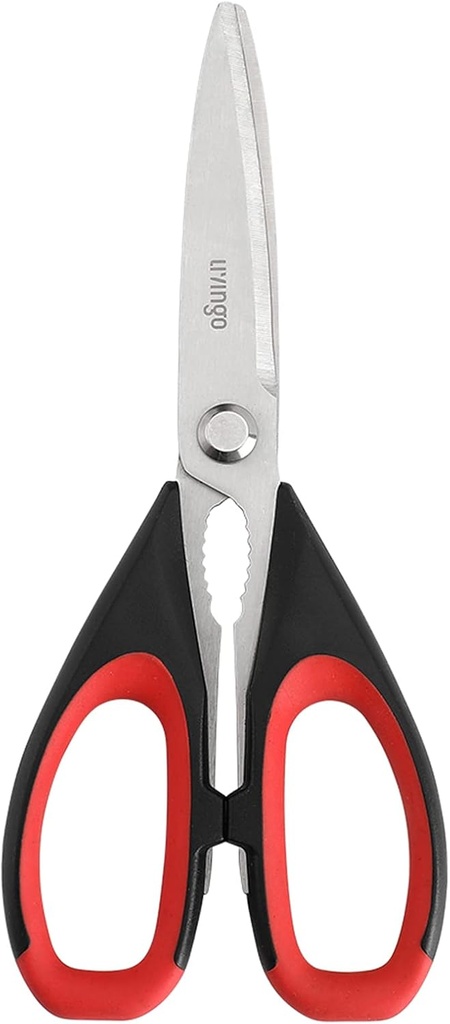 LIVEO Bucătărie Foarfeci grele Duty, 8.5 inch Spălătorie Seif Ultra Sharp Premium Foarfece grele Bucătărie, Multi scop de gătit foarfece din oțel inoxidabil