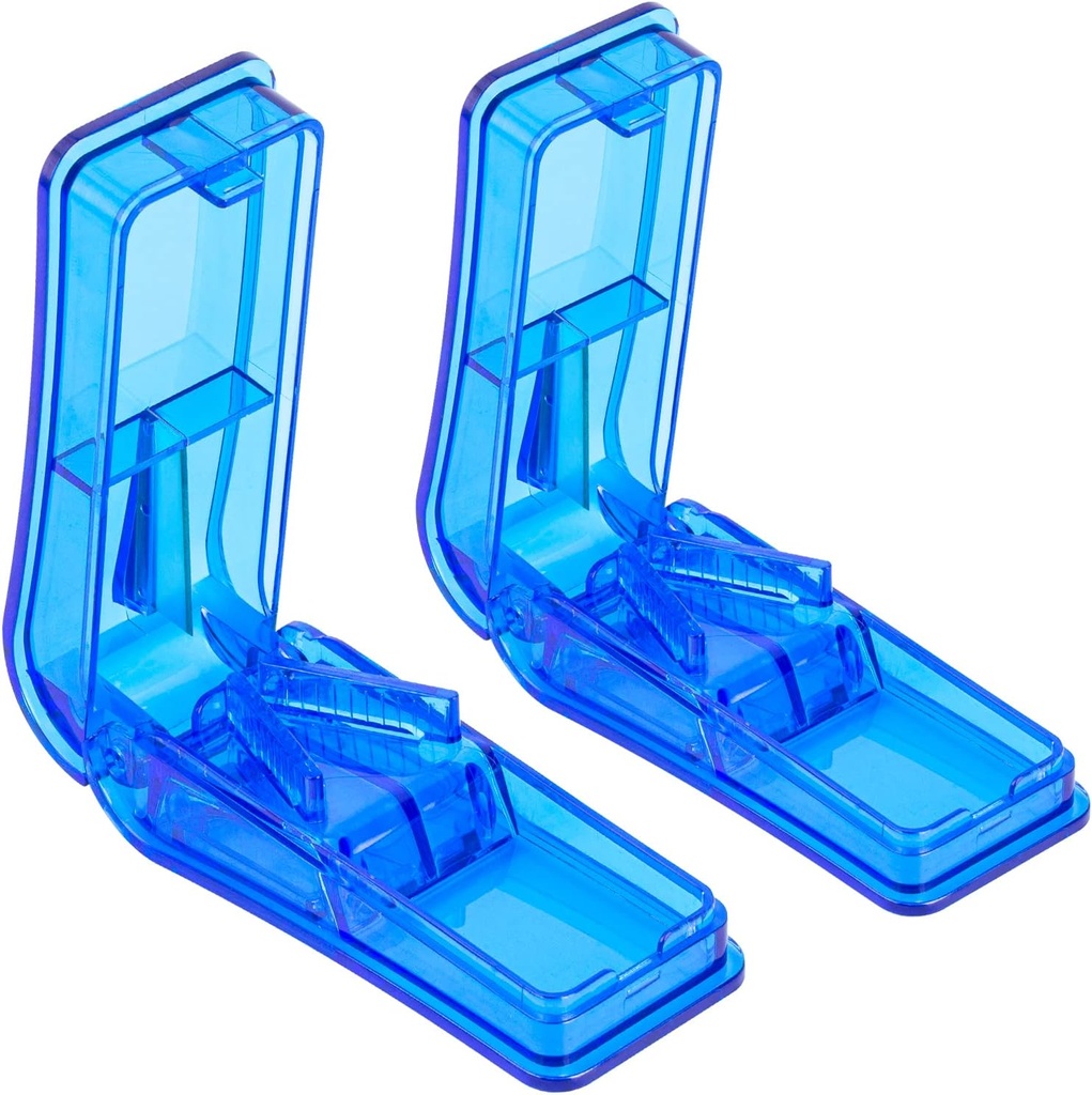 2PCS Pill Cutter, Professional Pill Splitter pentru tăierea pastile mici sau pastile mari în jumătate
