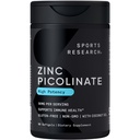 Sport de cercetare de zinc picolinat 50mg cu ulei organic de nucă de cocos 