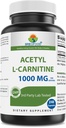Brieofood Acetil L- Carnitină 1000 mg Per Serving- 240 capsule. Fără gluten, fără GMO.