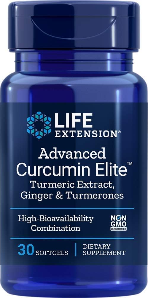 Life Extensie avansata Bio-Curcumin cu ghimbir & Turmerone, 30 Softgels