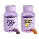 Lemme Sleep & Purr Bundle - Sleep Gummies, a Drug-Free Nighttime Aid & Purr Vaginal Probiotic Gummies for Women - Gluten Free, Gelatină Free, Non-GMO - 60 Count Fiecare