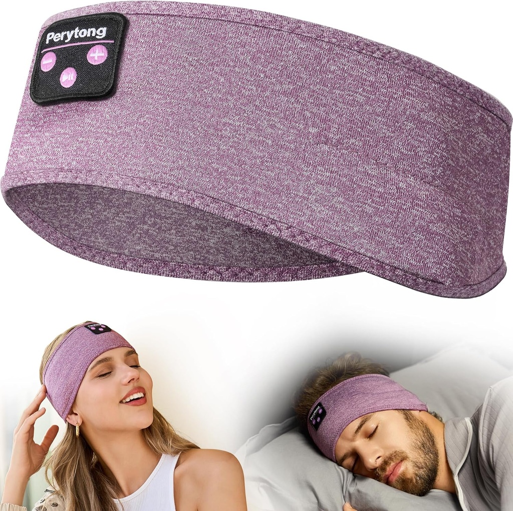 Perytong Bluetooth Headband cu urechi wireless de dormit pentru side Sleepers, antrenament, Running, Insomnie, Travel, Yoga