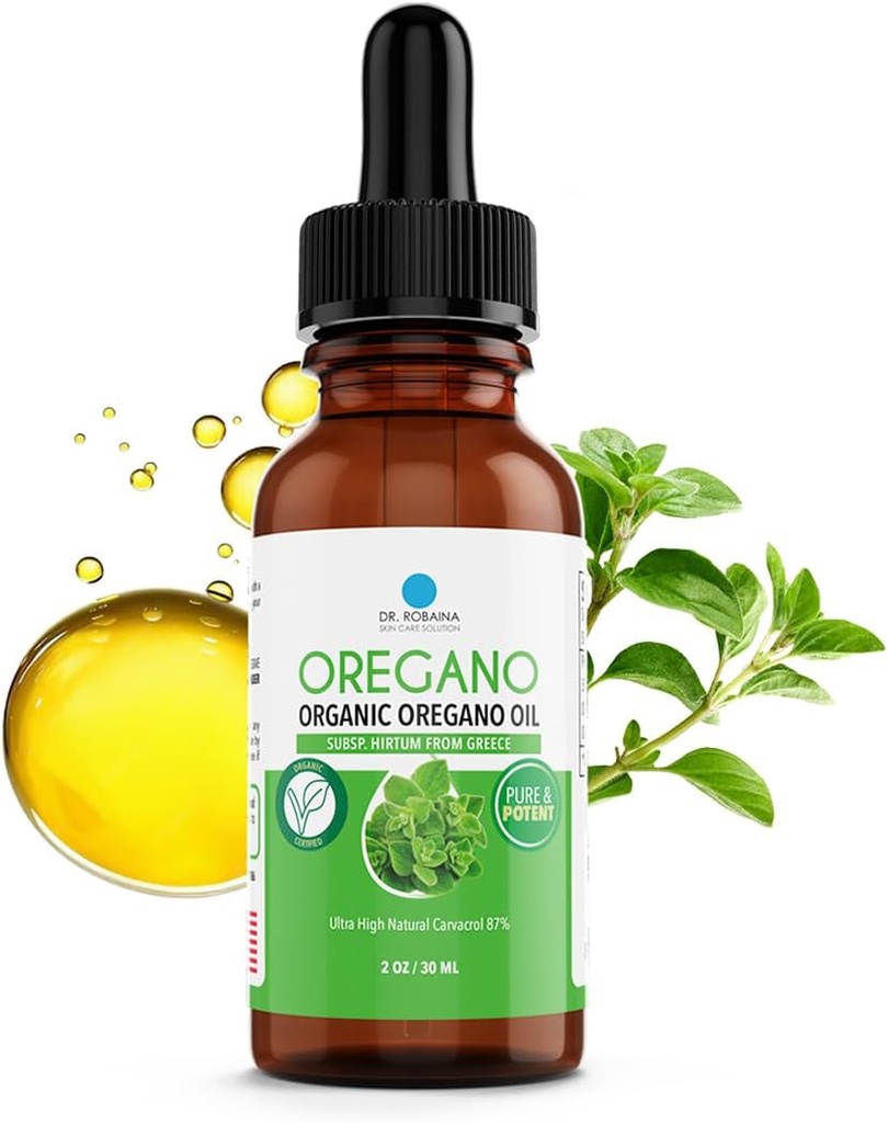 Dr. Robaina Ulei organic de Oregano picături 87% Carvacrol 