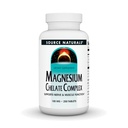 Sursa Naturals Magneziu Chelat - Suportă funcția nervoasă și musculară - 250 comprimate