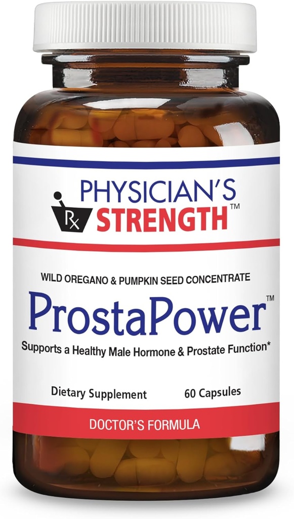 Puterea medicului ProstaPower - 60 capsule - Susţine o funcţie sănătoasă de hormon masculin şi prostată - non-GMO - 30 Servings