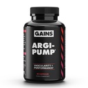 Gains in Bulk L Arginine Amino Acids Supliment pentru suport oxid de azot, Suplimente pentru bărbați cu L-Arginină, L Citrulină și L Ornithina, pompa musculara, energie și suport de sănătate cardiacă, 90 capsule