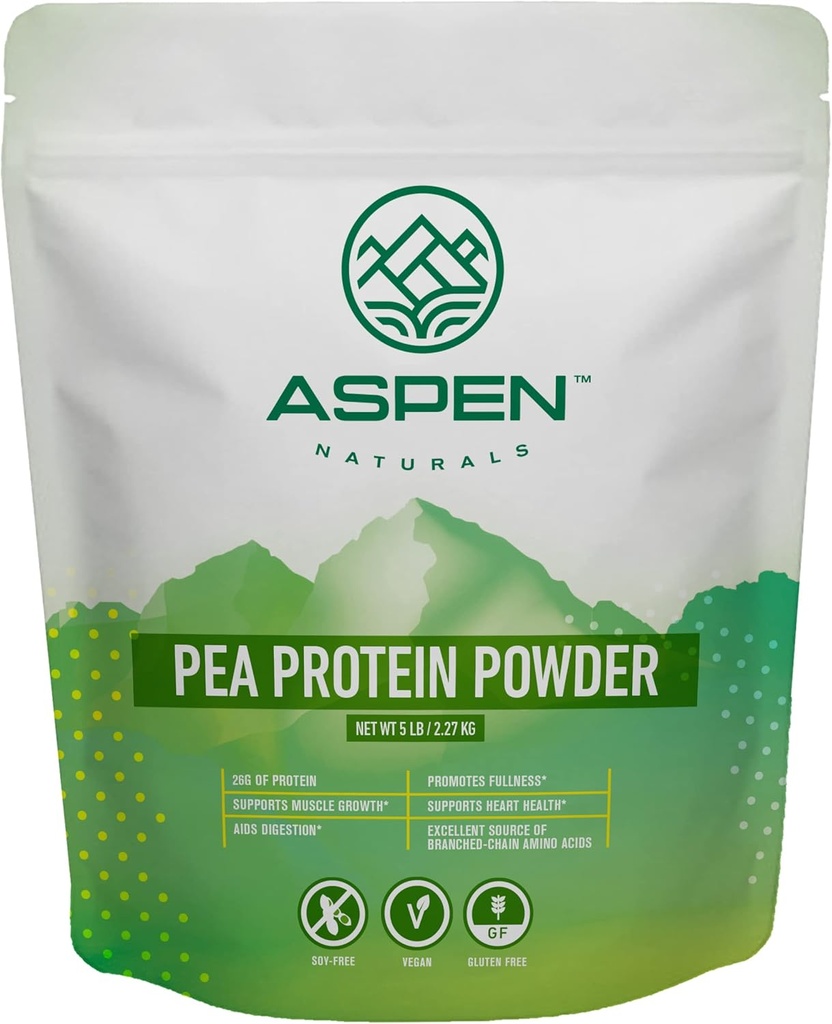 Aspen Naturals Pea Proteina pulbere 5 Lb 
