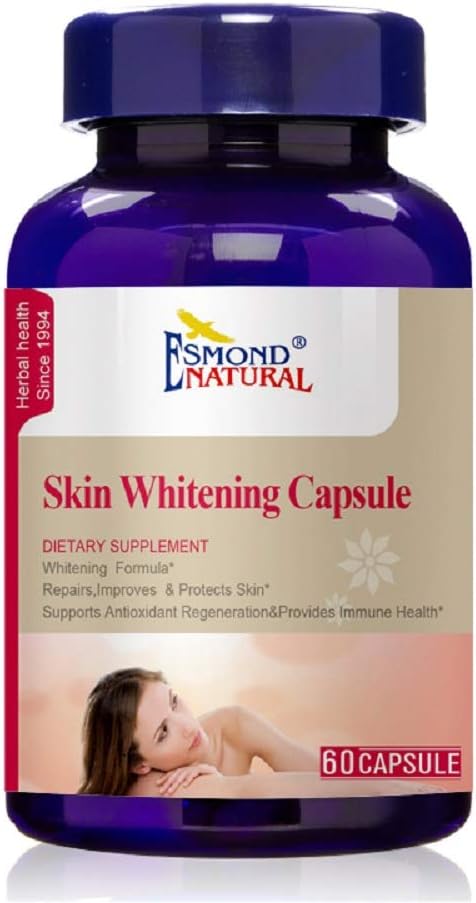 Capsule de albire a pielii (Reparații, Îmbunătățește și protejează pielea), GMP, Assn produs natural certificat, Made in USA - 60 Capsule