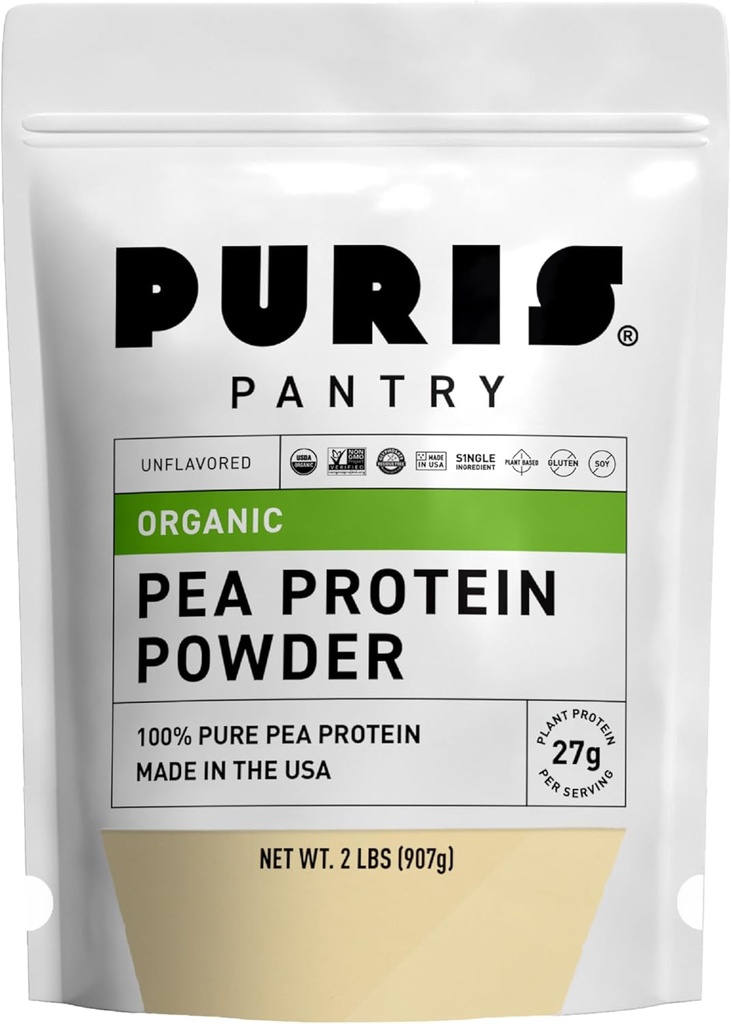 PURIS Organic Pea Proteina Pudră de Pudră de Pălărie Pudră de Pălărie Pălărie organică Pudră de Pălărie Pălărie Pudră de Pălărie Pudră organică Păsărică organică Vegană 