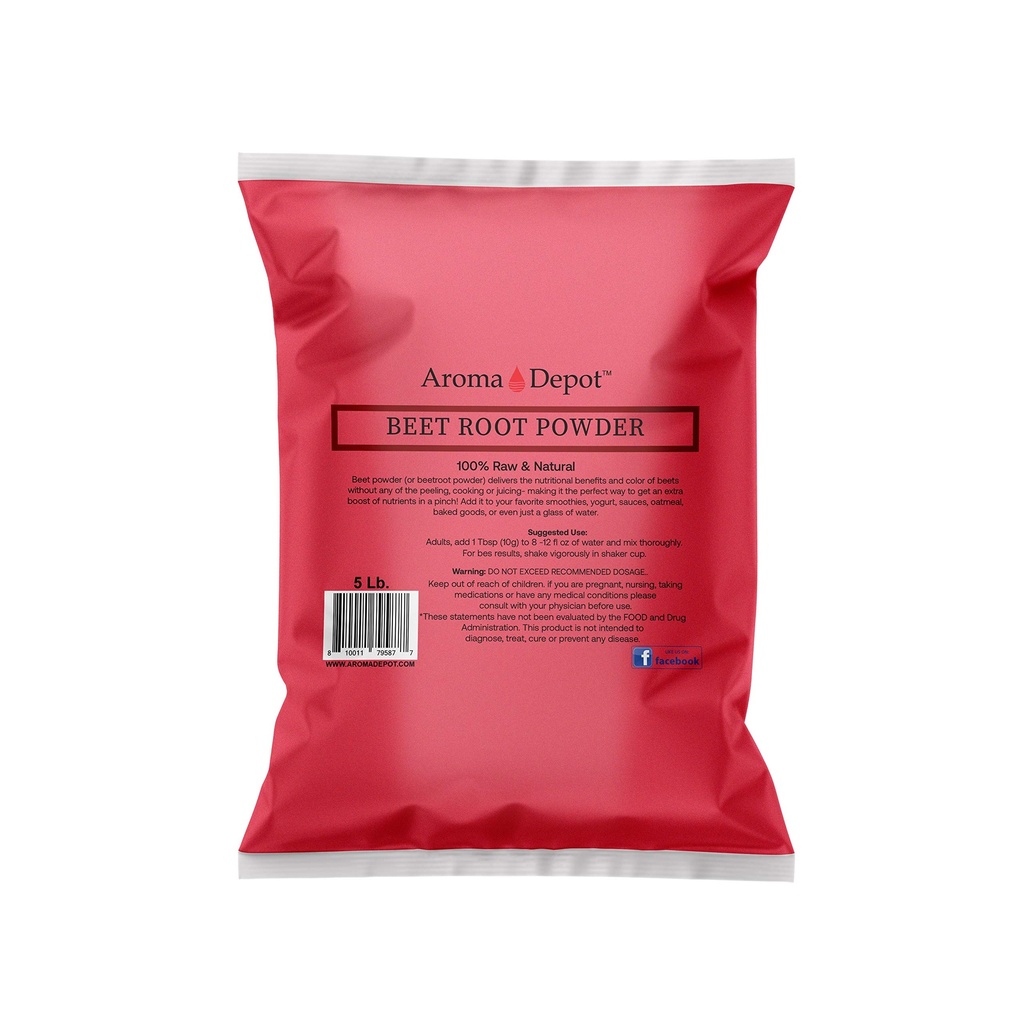 Sfeclă Root Powder 5 lb. de Aroma Depot Raw & Non-GMO I Vegan & Gluten Free I Nitric oxid Booster I stimulează rezistența și crește energie I Immune System Booster I 100% Natural