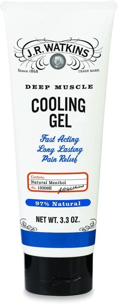 J.R. Watkins Deep Muscle Cooling Gel, Implicit, 3.3 Ounce