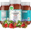 TrueSeaMoss Pro-Line Gel - Sănătate respiratorie - 5+ Aroma - Gel de fructe cu Moss & Potasiu Premium - Vegan-Friendly - Supliment de vitamine și minerale bogate - Made in USA (Afine, Pachet de 1)