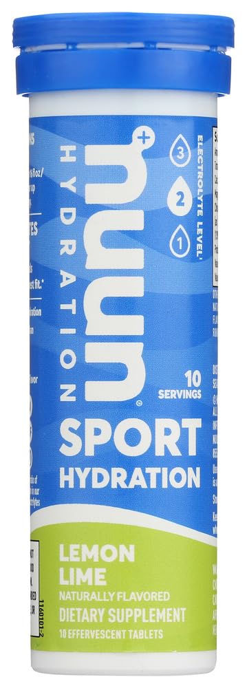 Nuun Active: Lemon+Lime Electrolyte Enhanced Drink Tablets(6-Pachet de 10 comprimate) 6