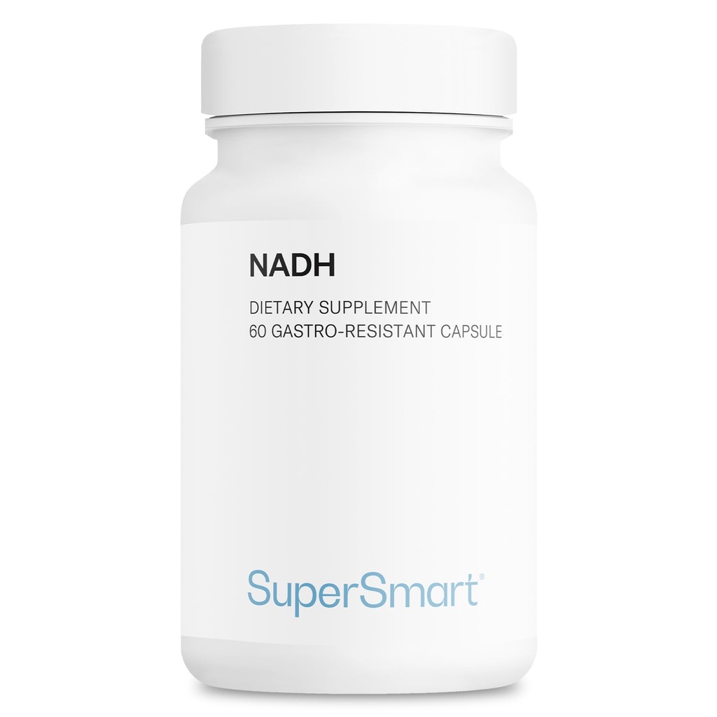 Supersmart - NADH 5mg pe zi (Redus Nicotinamida Adenina Dinucleotide) - Supliment NADH - Pastile energetice 
