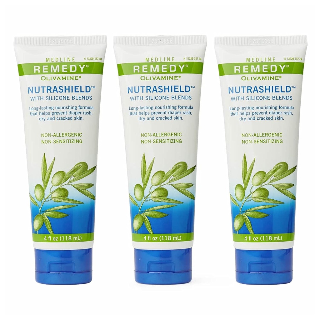 Medline Remedy Nutrashield, Protecţia pielii, Relieves Chapped sau Cracked Skin, Ideal pentru pielea uscată Denud, 4 oz (Pachet de 3)