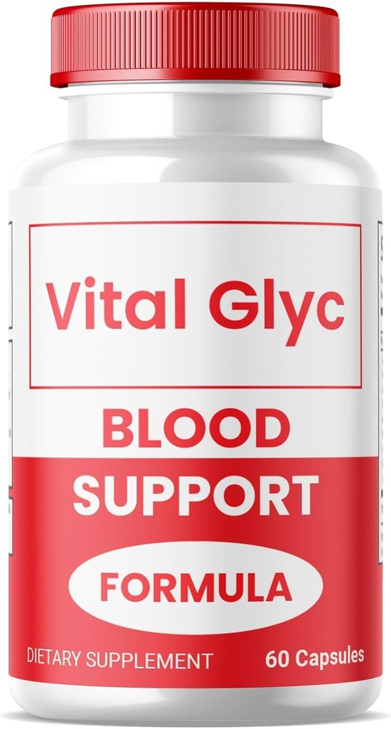 (1 ambalaj) Capsule Glyc vitale - Formula oficială de susţinere a sângelui, Vitalic Glyc Navă de sânge Curățare, Vital Glyc Glyco Optimizer Pilule, Sprijină Sănătatea şi Wellnessul Global, Pulberea Glyc Vital (60 capsule)