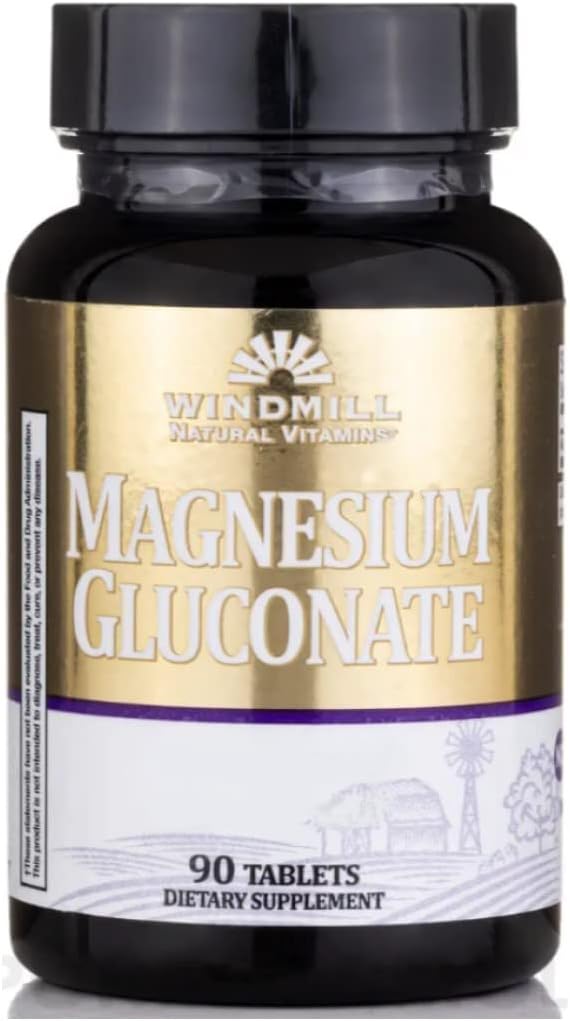 Magneziu Gluconat 90 Tabs - De la moara de vânt (2Pk)