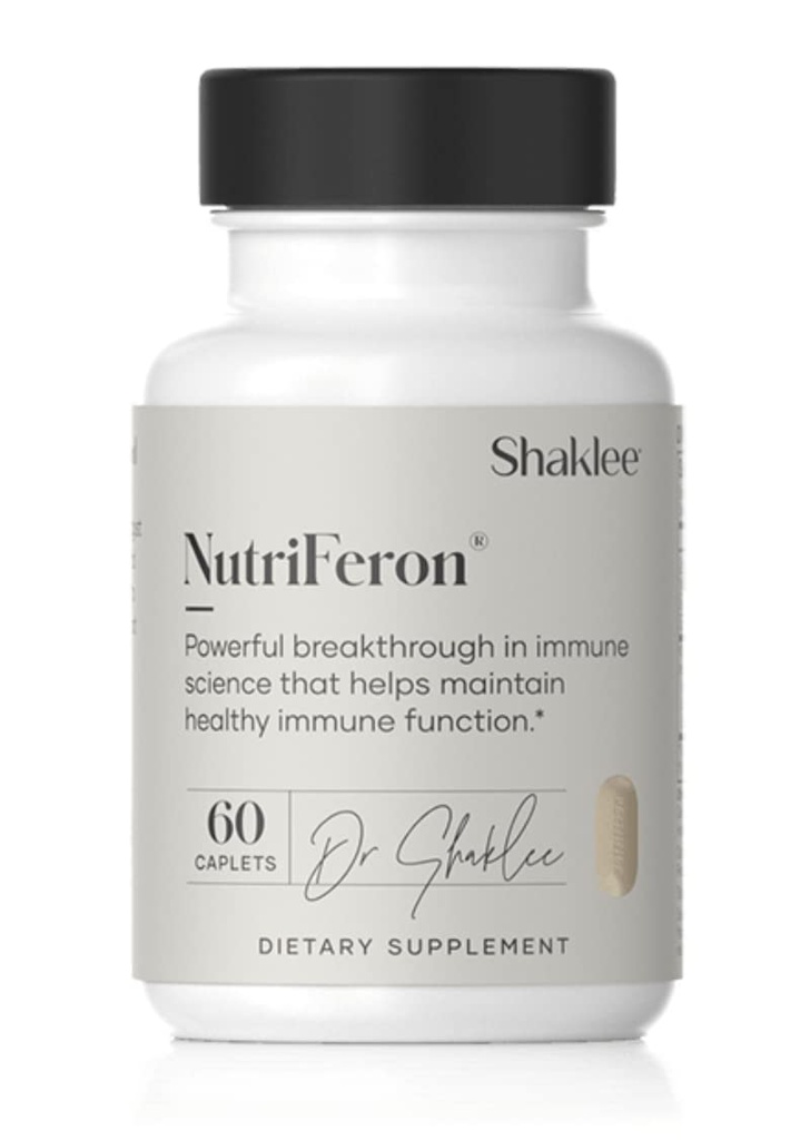 Shaklee - NutriFeron® Immune-Boosting Botanic Blend - Dezvoltat de Immunologist Renumit - Promovează funcţia imună sănătoasă cu Ingrediente Interferon-Boosting - Contine zinc - 60 Caplete