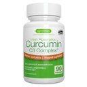 Igennus Advanced Curcumin C3 Complex, 300% mai mare absorbţie & uptake rapid, 95% Extract standardizate, 90 Serviri, Eticheta curata, Supliment Vegan, 1-a-zi, 90 capsule