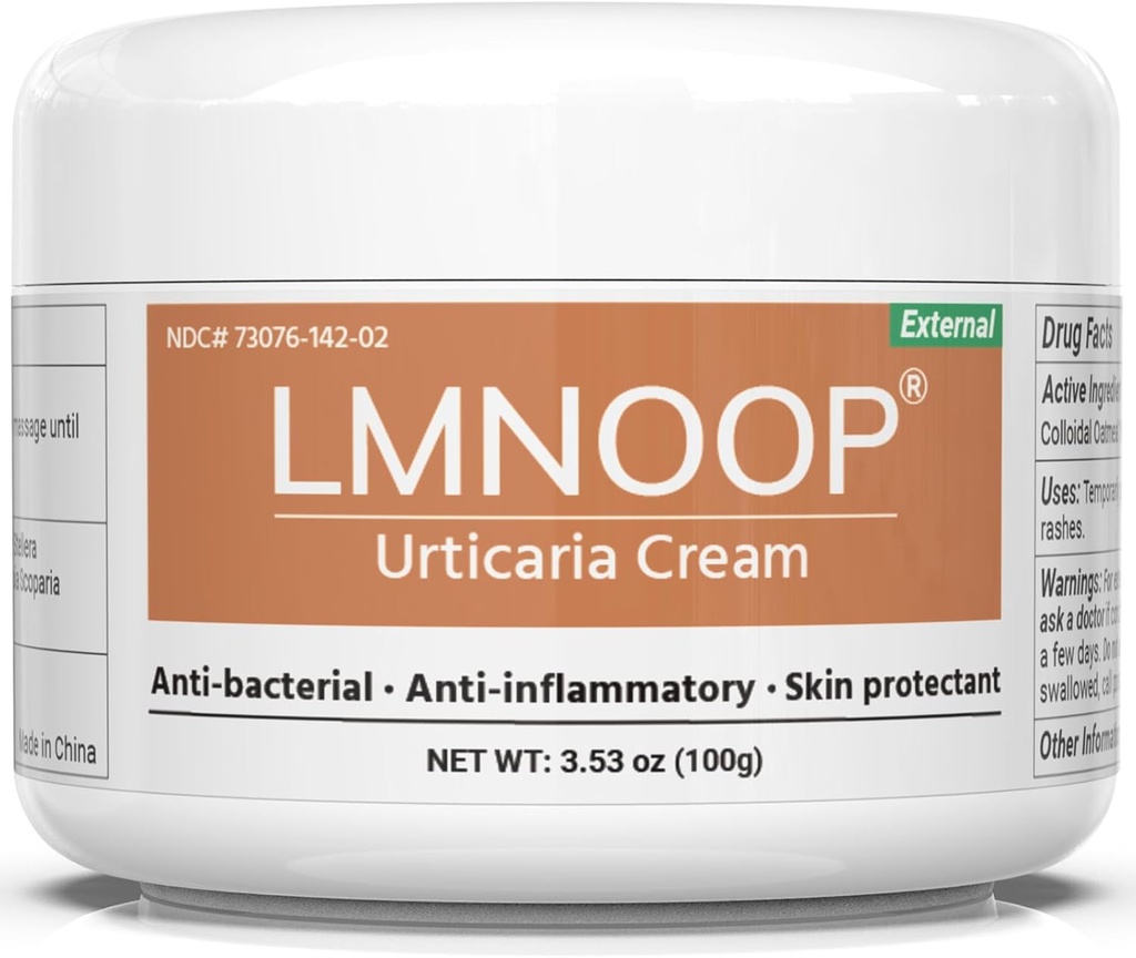 Urticarie Cream, Hives Relief Advanced Formula pentru mâncărime, înroşire, cosuri, Erupţii cutanate, Edem şi alte simptome ale pielii