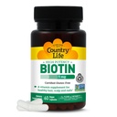 Viaţa de ţară - potenţă ridicată de biotină, 5 mg - 60 capsule Vegane
