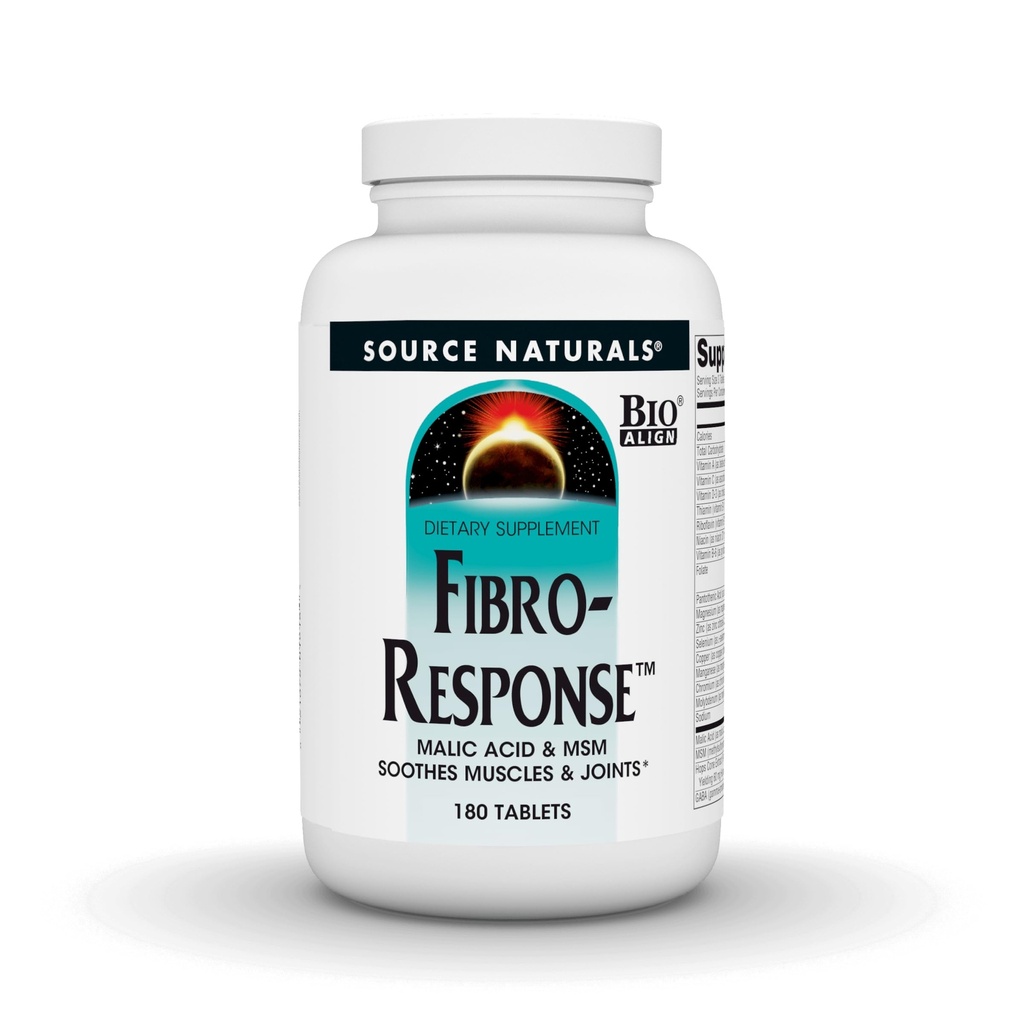 Naturals sursă Fibro-Rsponse Bio-Aliniat Acid Malic & MSM,180 comprimate