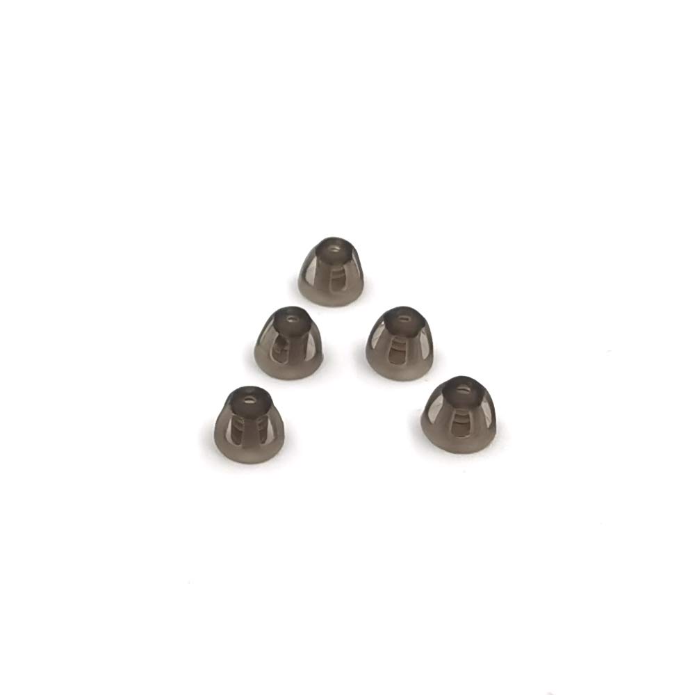 Ajutor auditiv Domes Smoky Sfaturi Gray Piese ureche Confortabil pentru Open Fit BTE Sound Amplifier PSAP Kit Invizibil, cu excepția RIC 5mm (S * 5)
